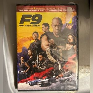 F9: The Fast Saga DVD - Yellow and Black Cover